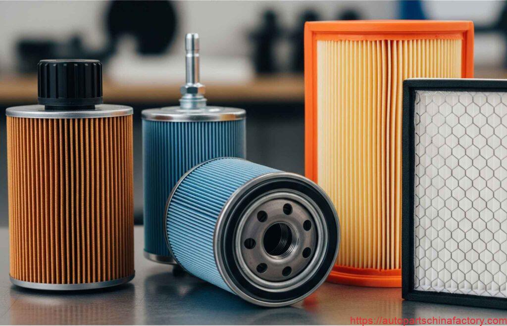 Oil filter, air filter, air conditioning filter, fuel filter
