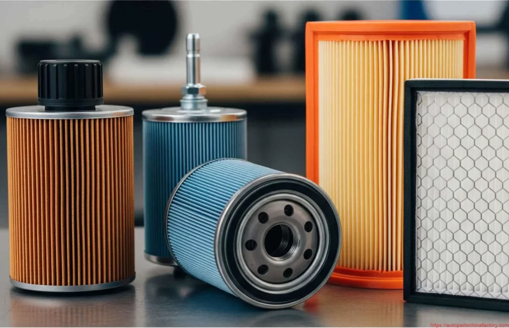 Oil filter, air filter, air conditioning filter, fuel filter