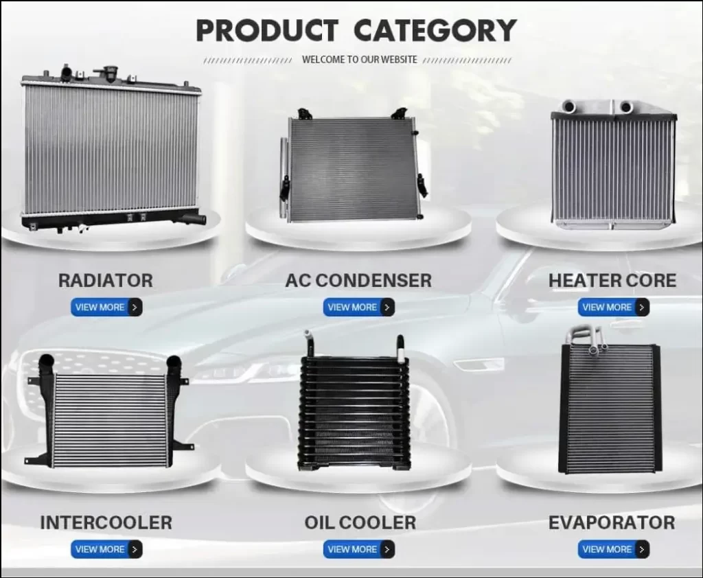 Heat Exchange Parts of Radiator, Condenser, Evaporator, Heater Core, Oil Cooler, Intercooler