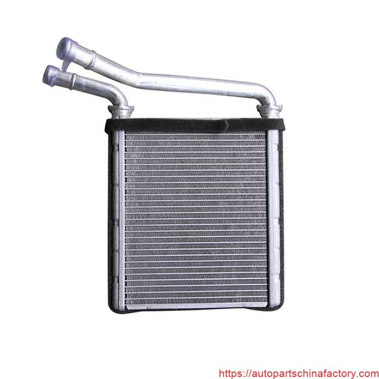 Front-facing product shot of APCF-62-75042 heater core with foam seal.